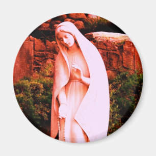 Imán Virgen María Roja Alterada
