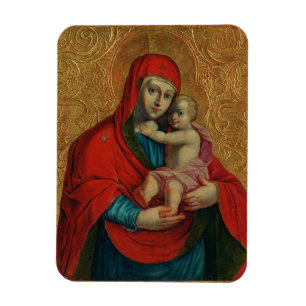 Imán Virgen María y Niño Jesús por Jan Rombauer