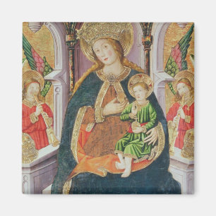 Imán Virgen y niño con los músicos del ángel