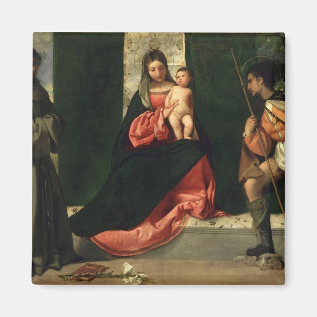 Imán Virgen y niño con San Antonio de Padua (Frente)