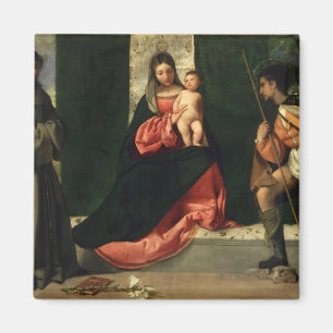 Imán Virgen y niño con St Anthony de Padua