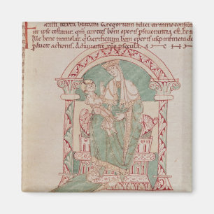 Imán Virgen y niño con St Gregory el grande