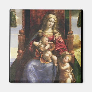 Imán Virgen y niño con St. John infantil