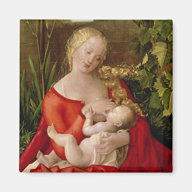 Imán Virgen y niño "Madonna con los Iris", 1508 (Frente)