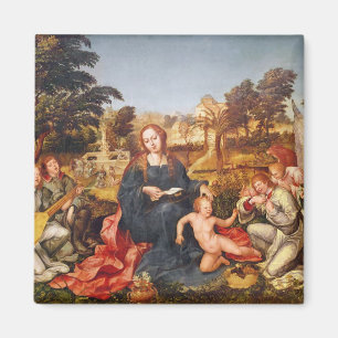 Imán Virgen y niño y ángeles, 1536-38