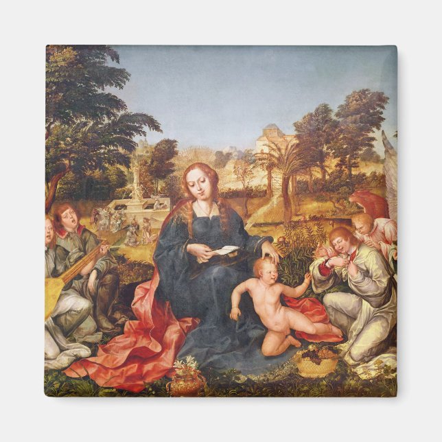 Imán Virgen y niño y ángeles, 1536-38 (Frente)