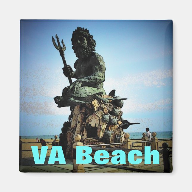 Imán Virginia Beach Magnet (Frente)
