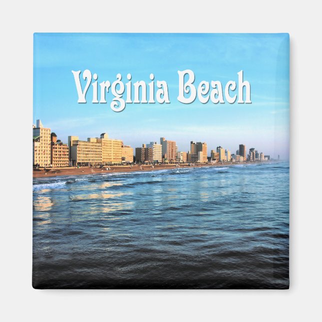 Imán Virginia Beach Magnet (Frente)