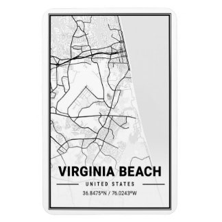 Imán Virginia Beach Virginia USA Travel City Map