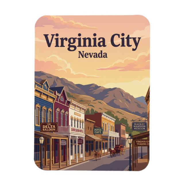 Imán Virginia City EE. UU. (Vertical)