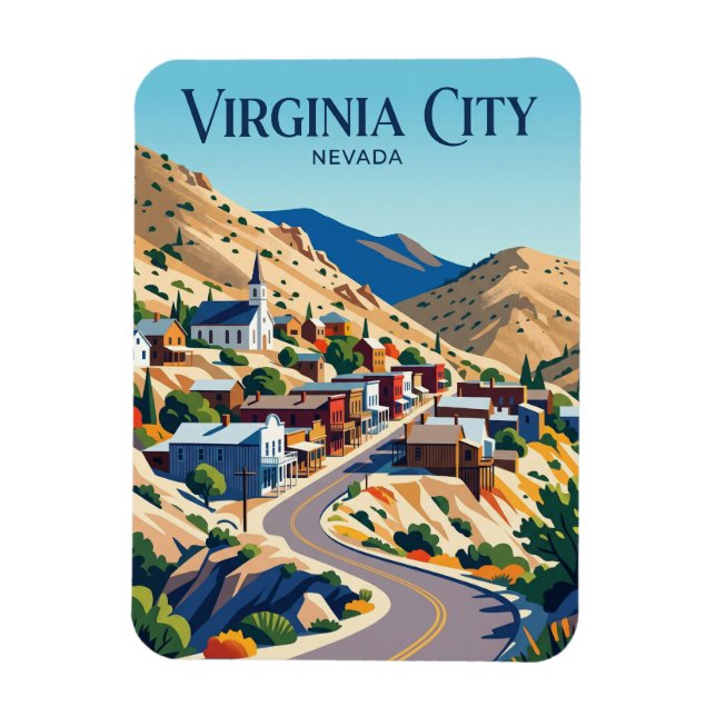 Imán Virginia City EE. UU. (Vertical)