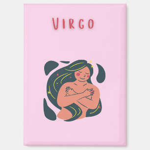 Imán Virgo adorable, zodiaco, impresión de signo estela