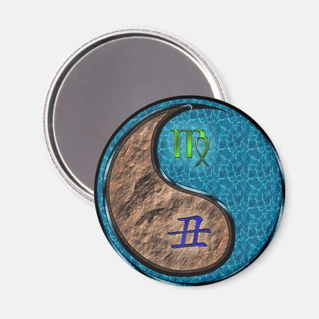 Imán Virgo & Bue de Agua (Anverso/Reverso)