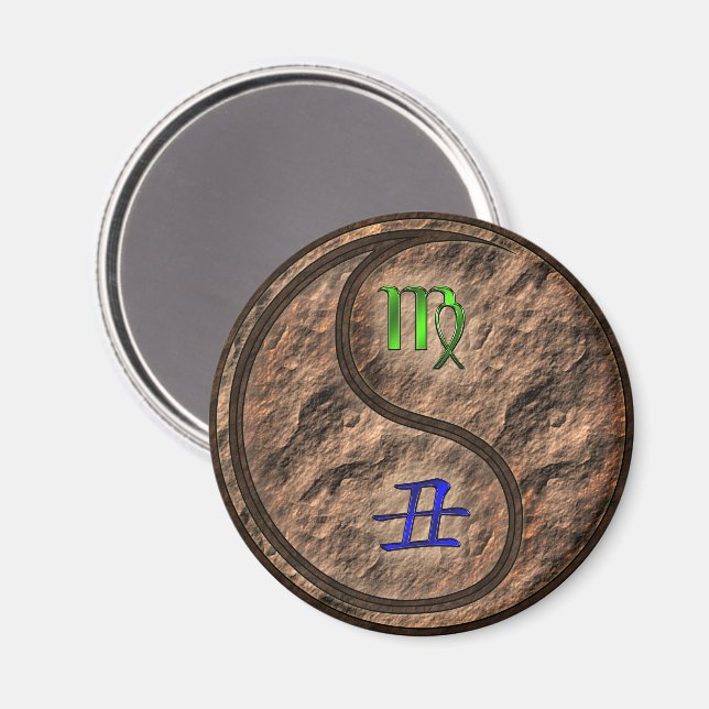 Imán Virgo & Buey de Tierra (Anverso/Reverso)