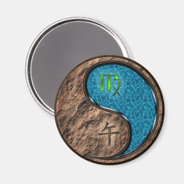 Imán Virgo & Caballo de Agua (Anverso/Reverso)