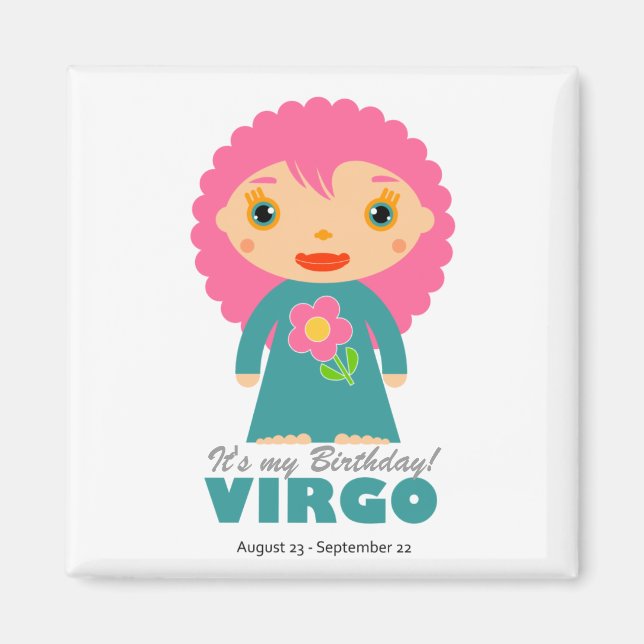 Imán Virgo Zodiac para niños (Frente)