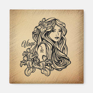 Imán Virgo Zodiaco con Aspecto Antiguo