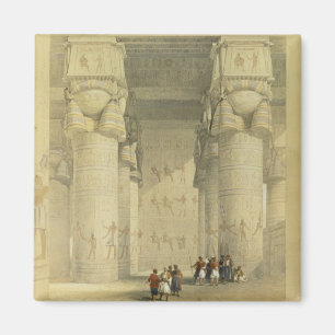 Imán Visión de debajo el pórtico del templo en Denda