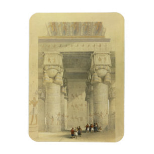 Imán Visión de debajo el pórtico del templo en Denda