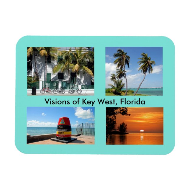 Imán Visiones de Key West, Florida (Horizontal)