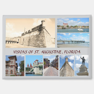 Imán Visiones de la histórica San Agustín, Florida