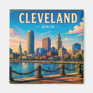 Imán 🌆 Visita al centro de Cleveland Ohio