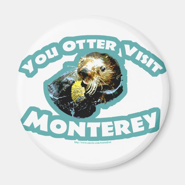 Imán Visita de Otter a Monterey (Frente)