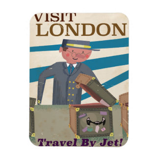 Imán Visita el arte poster de viajes vintage de Londres