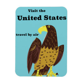 Imán Visita el cartel de viajes de los Estados Unidos