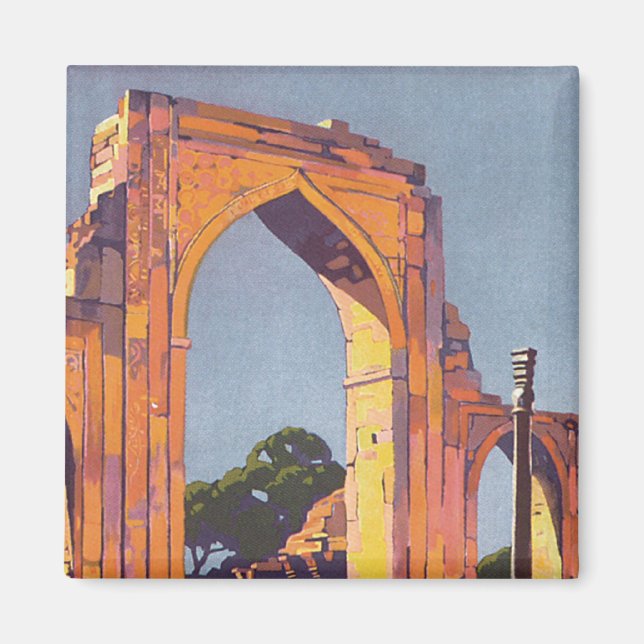 Imán Visita India ~ Delhi (Frente)