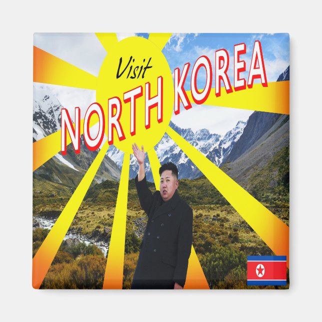 Imán Visitar Corea del Norte (Frente)