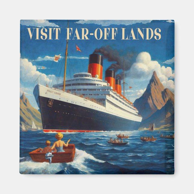 Imán Visitar tierras lejanas (Frente)