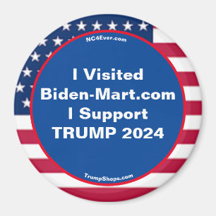 Imán Visité Biden-Mart.com Refrigerator Magnet