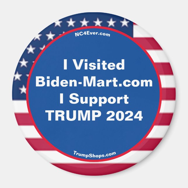 Imán Visité Biden-Mart.com Refrigerator Magnet (Frente)