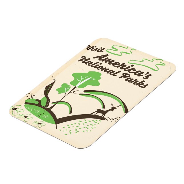 Imán Visite el afiche de la cosecha de los Parques Naci (Lado Izquierdo)