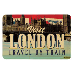 Imán Visite el afiche de la época de Londres