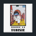 Imán Visitez La Tunisie<br><div class="desc">Cartel de viaje en francés "Visitez La Tunisie" ( Visita Túnez ) que promueve Túnez,  en África colonial francesa.</div>