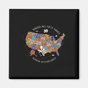 Imán Visitó El Mapa De Los 50 Estados De Ee.Uu.