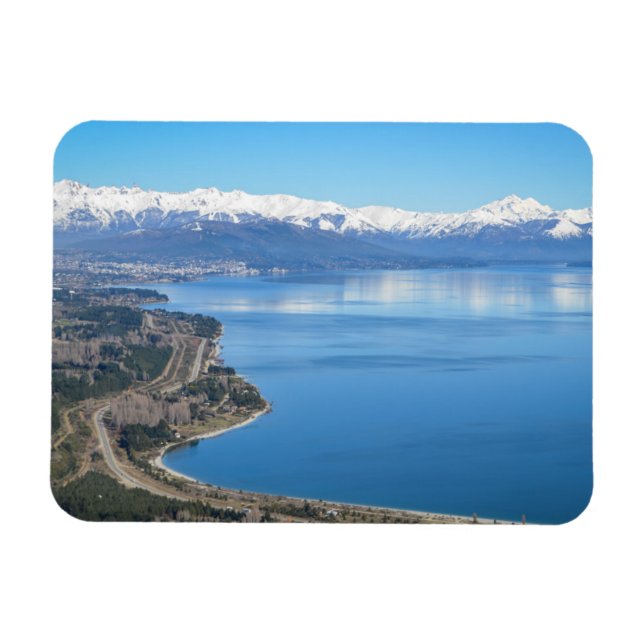 Imán Vista Aérea De Bariloche En Invierno (Horizontal)