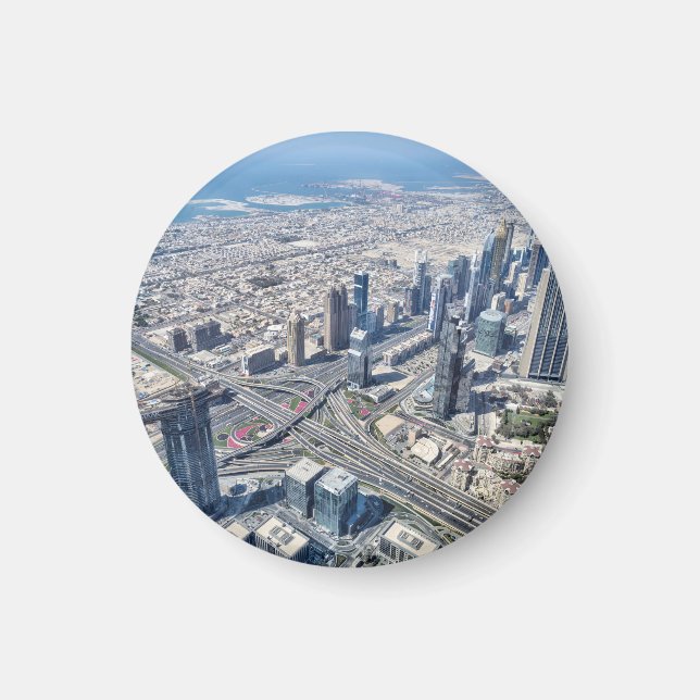 Imán Vista aérea de Dubai (Frente)