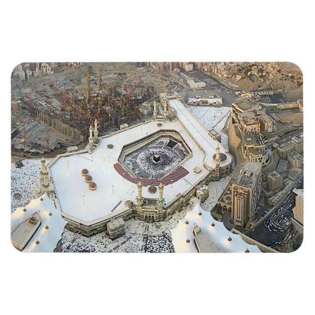 Imán Vista aérea de Kaaba, Masjid al-Haram y La Meca (Horizontal)
