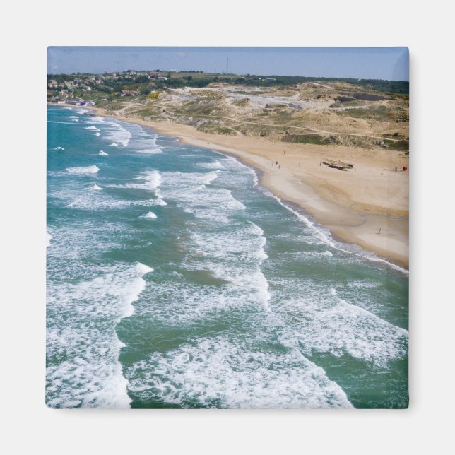 Imán Vista aérea de la costa del Mar Negro de Estambul, (Frente)