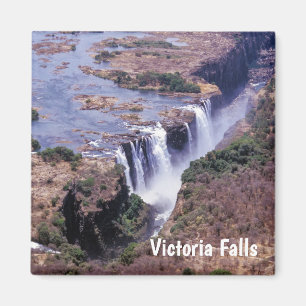 Imán Vista aérea de las Cataratas Victoria - Zimbabue,