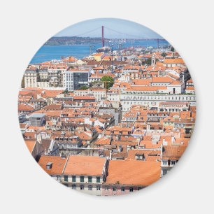 Imán Vista aérea de Lisboa, Portugal