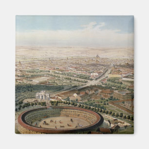 Imán Vista aérea de Madrid de la plaza de Toros