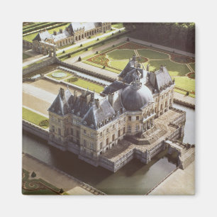 Imán Vista aérea del castillo francés, diseñada para