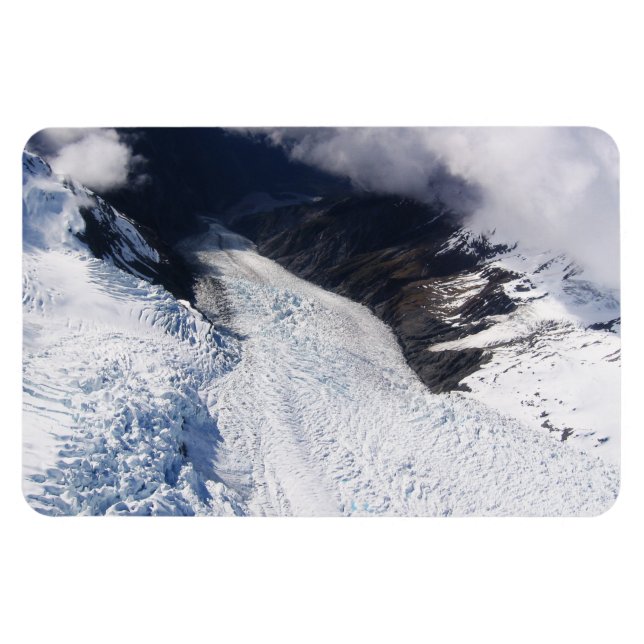 Imán Vista aérea del glaciar Franz Josef, Nueva Zelanda (Horizontal)