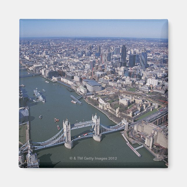 Imán Vista aérea del Támesis (Frente)