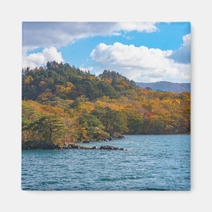 Imán Vista Caída Alrededor Del Lago Towada Japan