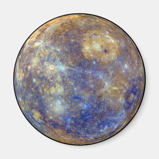 Imán Vista colorida del mercurio (Frente)